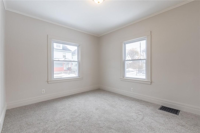 7 Herbert St, Rochester, NY 14621 - empty room with carpet floors, crown molding, and baseboards
