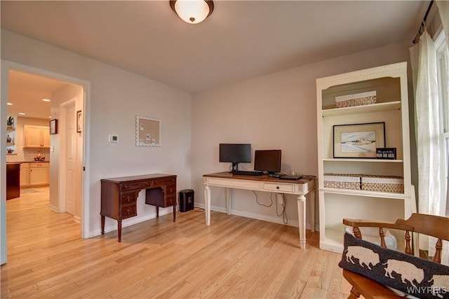 4580 Carlyes Ct, Hamburg, NY 14075 - office area with light wood-style floors and baseboards