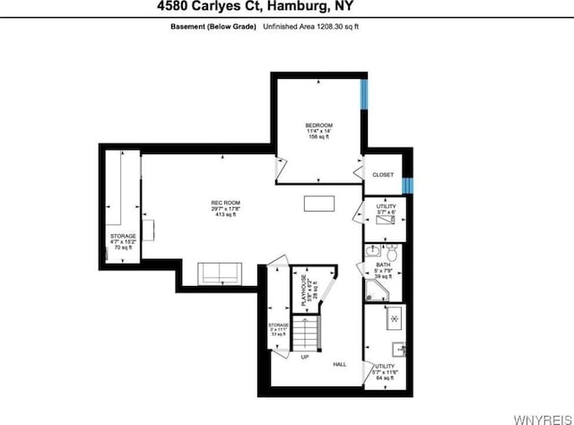 4580 Carlyes Ct, Hamburg, NY 14075 - view of property floor plan