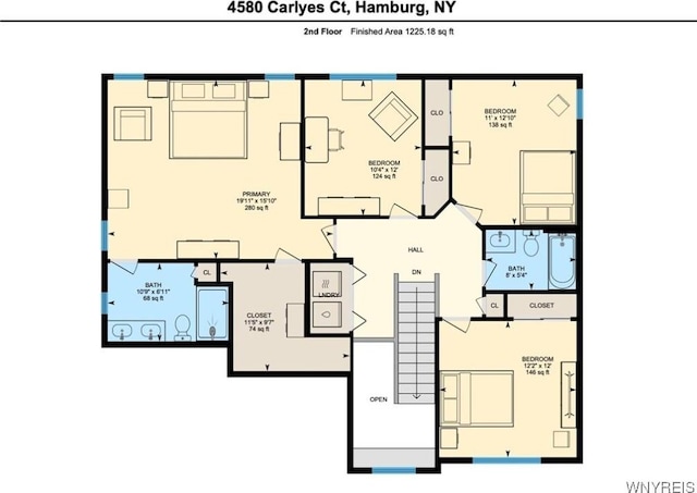 4580 Carlyes Ct, Hamburg, NY 14075 - view of room layout