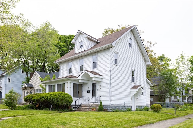 2186 Clifford Ave, Rochester, NY 14609 - american foursquare style home with roof with shingles