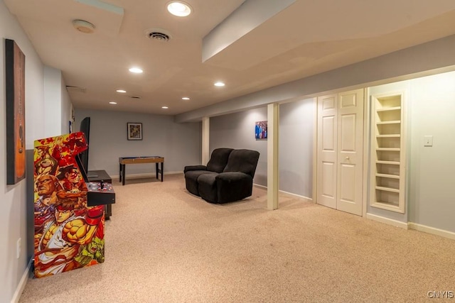 3 Foxwood Dr, Lysander, NY 13027 - sitting room with carpet flooring, recessed lighting, and baseboards