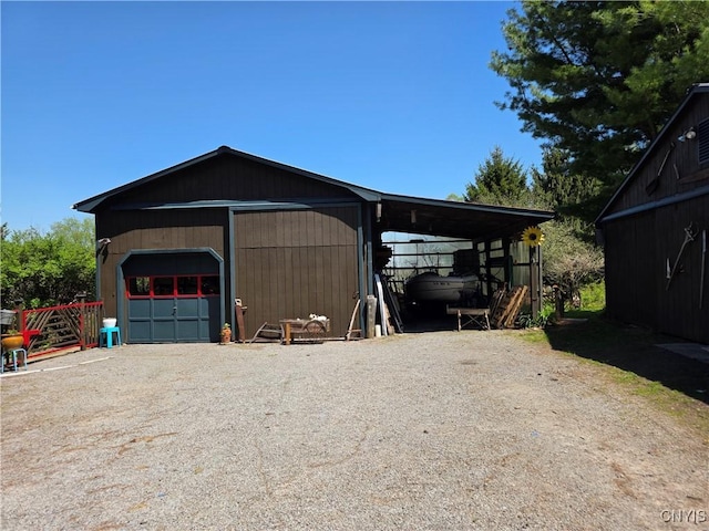 4300 Mutton Hill Rd, Fenner, NY 13035 - garage with a detached garage