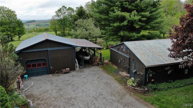 4300 Mutton Hill Rd, Fenner, NY 13035 - garage featuring a detached garage