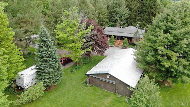 4300 Mutton Hill Rd, Fenner, NY 13035 - view from above of property with a forest