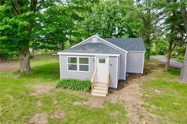 58 Van Ness Rd S, Van Buren, NY 13027 - view of outdoor structure with entry steps and view of wooded area
