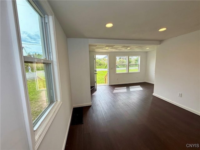 58 Van Ness Rd S, Van Buren, NY 13027 - spare room with dark wood-type flooring and recessed lighting