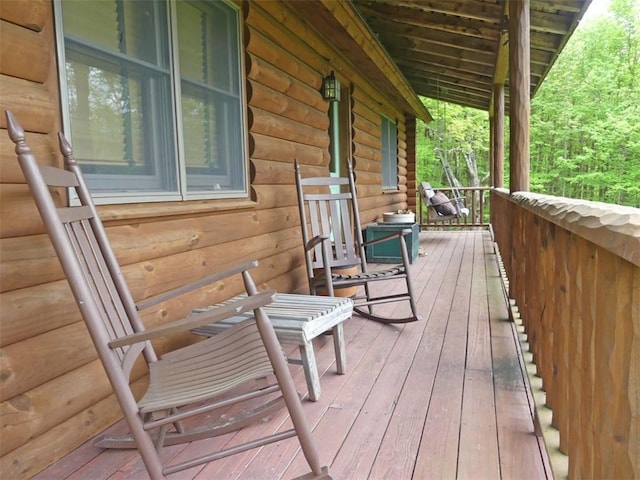 1910 Davis Hollow Rd, Andes, NY 13731 - view of wooden porch
