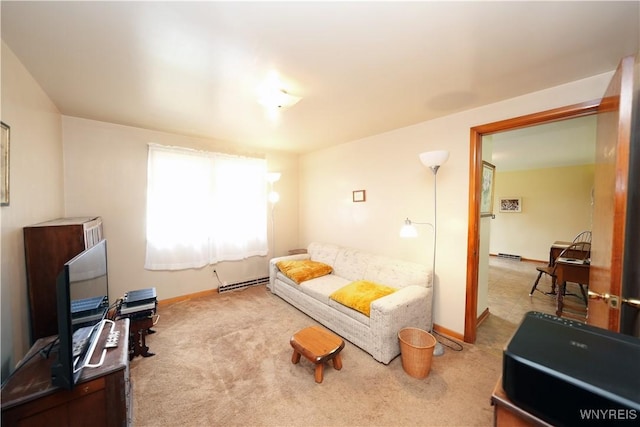 12620 Rte 39, Sardinia, NY 14134 - living room featuring carpet flooring and baseboards