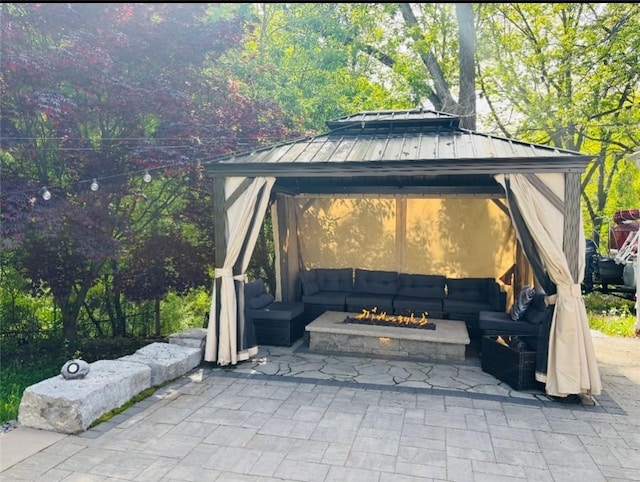 61 Tamarack, Irondequoit, NY 14622 - view of patio featuring a gazebo