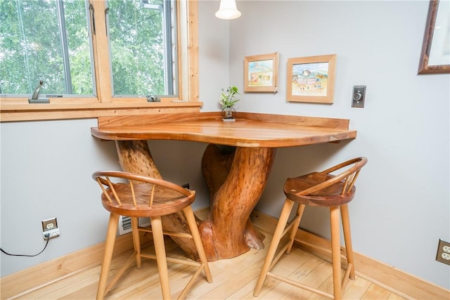 3996 Donley Rd, Italy, NY 14512 - dining room with wood finished floors and baseboards