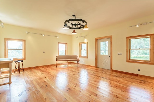 3996 Donley Rd, Italy, NY 14512 - foyer entrance with light wood-style floors and baseboards