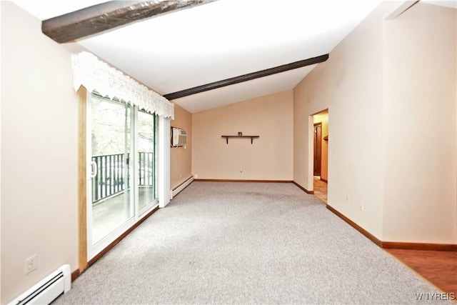 1162 Indian Church Rd Unit 8, West Seneca, NY 14224 - carpeted spare room featuring a baseboard heating unit and baseboards