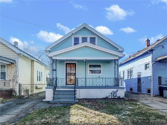 46 Wilkes Ave, Buffalo, NY 14215 - view of front of property with covered porch