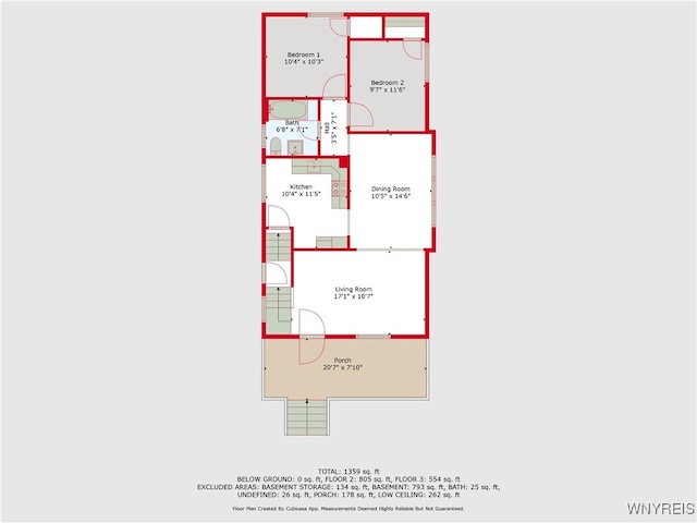 46 Wilkes Ave, Buffalo, NY 14215 - floor plan / room layout