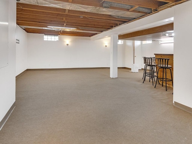 13 W Crest Dr, Gates, NY 14606 - below grade area with baseboards and carpet