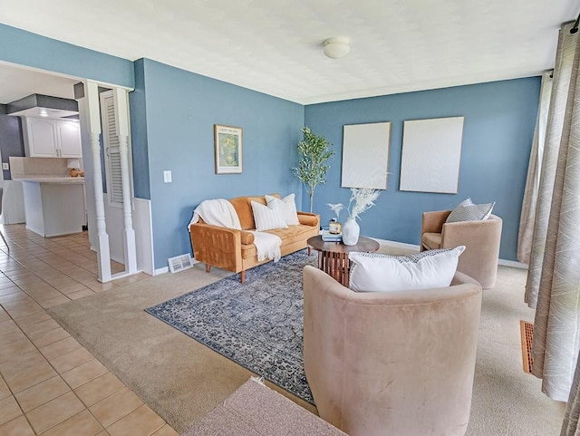13 W Crest Dr, Gates, NY 14606 - living area featuring light tile patterned flooring and baseboards