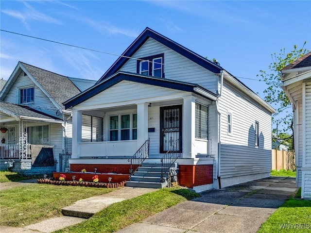 57 Davidson Ave, Buffalo, NY 14215 - view of front of home featuring a porch