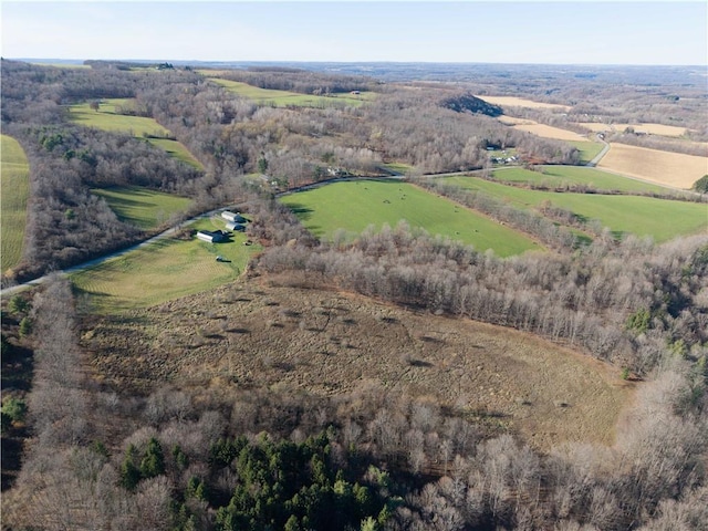 10339 Baker Rd, Portage, NY 14846 - aerial view of property and surrounding area featuring rural landscape