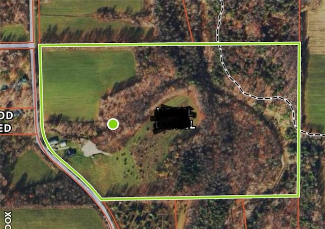 10339 Baker Rd, Portage, NY 14846 - map / location featuring property boundaries highlighted
