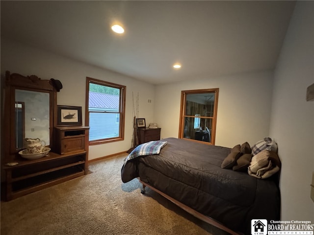 131 Goose Creek Rd, Busti, NY 14710 - bedroom with carpet floors and recessed lighting