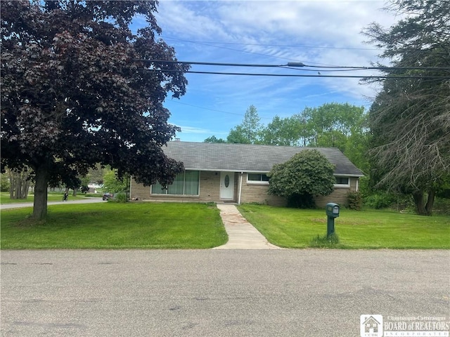 503 Hazzard St, Jamestown, NY 14701 - view of front of home featuring a front yard and roof with shingles