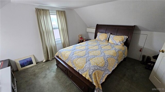 76 Sandra Dr, Cheektowaga, NY 14225 - bedroom with carpet flooring and lofted ceiling