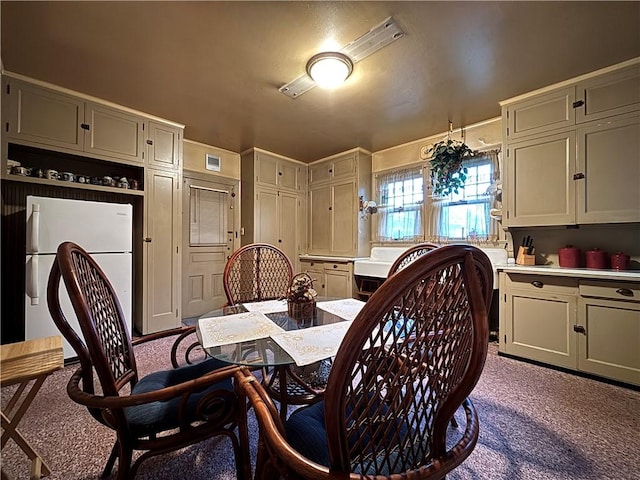 110 Edgar James St, Kane Boro, PA 16735 - dining space with dark carpet