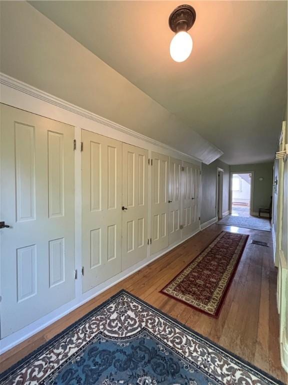 110 Edgar James St, Kane Boro, PA 16735 - bonus room featuring hardwood / wood-style floors, vaulted ceiling, and baseboards