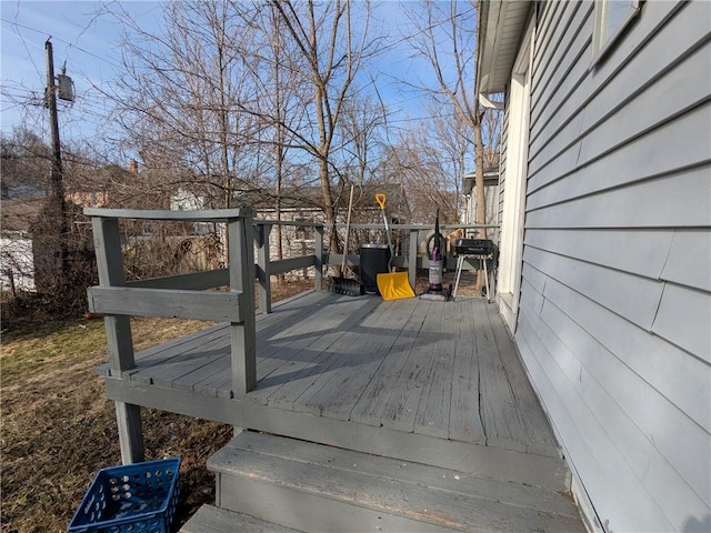 313 Ellicott St, Rochester, NY 14619 - view of wooden terrace