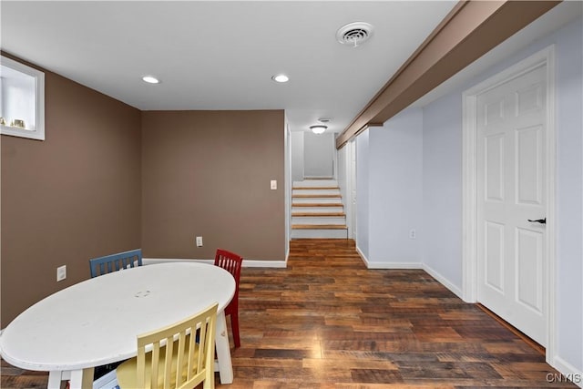 3232 Lyon Rd, Nelson, NY 13035 - recreation room featuring recessed lighting, wood finished floors, and baseboards