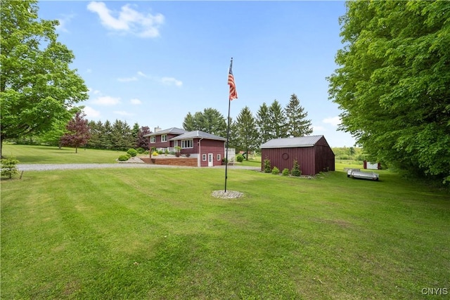 3232 Lyon Rd, Nelson, NY 13035 - view of grassy yard with an outbuilding