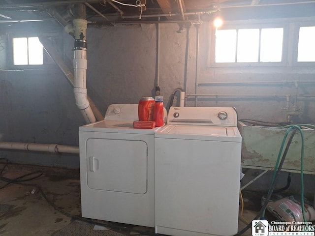 38 Douglas Pl, Jamestown, NY 14701 - washroom with washing machine and dryer