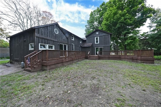 5002 Armor Duells Rd, Orchard Park, NY 14127 - back of house with a wooden deck