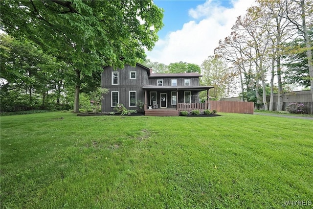 5002 Armor Duells Rd, Orchard Park, NY 14127 - rear view of house with covered porch