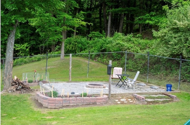 490 Bennett Pkwy, Hornellsville, NY 14843 - view of yard featuring a fire pit