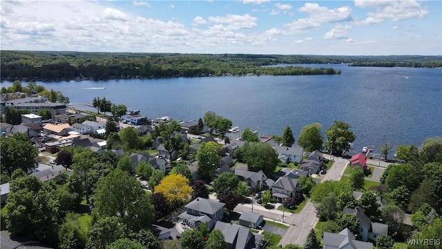34 Maple St, Ellery, NY 14712 - aerial view of residential area featuring a large body of water