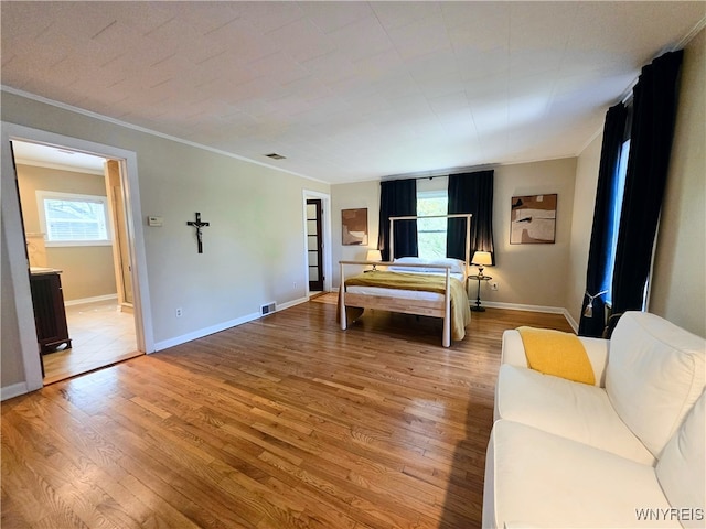 34 Maple St, Ellery, NY 14712 - bedroom with crown molding, light wood finished floors, and baseboards