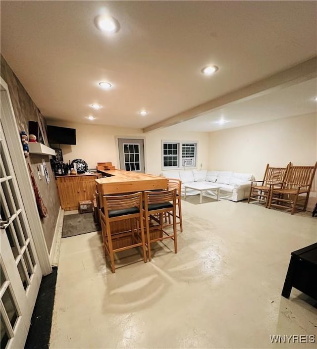 34 Maple St, Ellery, NY 14712 - bar area featuring concrete floors and recessed lighting