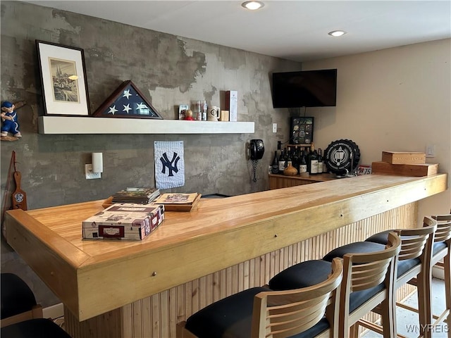 34 Maple St, Ellery, NY 14712 - indoor dry bar featuring recessed lighting