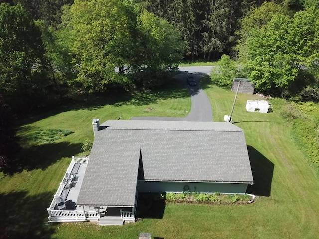 606 County Highway 12, Laurens, NY 13796 - view from above of property featuring a heavily wooded area