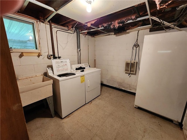 7650 Grant Avenue Rd, Sennett, NY 13021 - laundry room with separate washer and dryer and light flooring