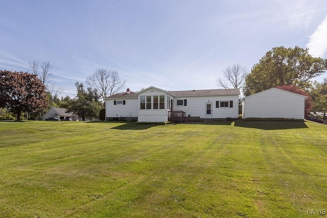 299 Sharp Rd, Granby, NY 13069 - back of house with a yard