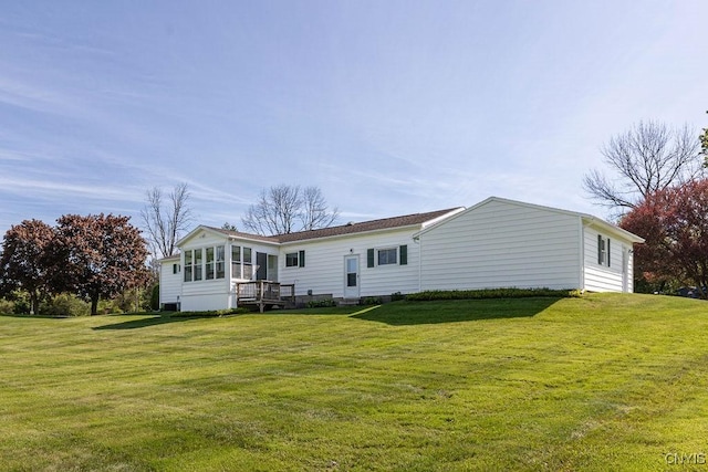 299 Sharp Rd, Granby, NY 13069 - back of property featuring a lawn