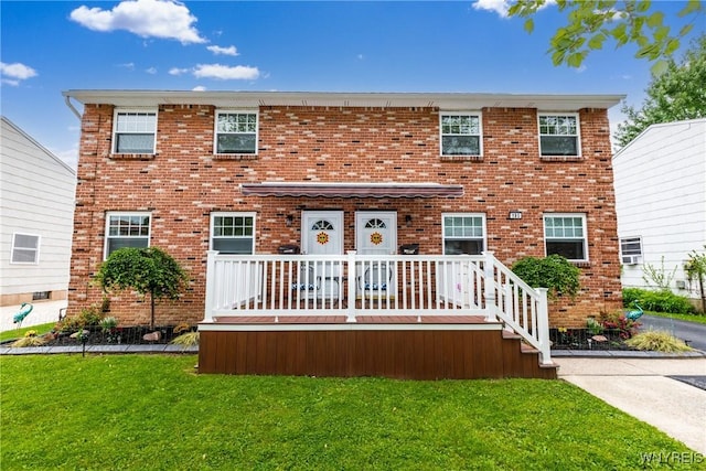 195 Robert Dr, North Tonawanda, NY 14120 - view of front of house with a front lawn and brick siding