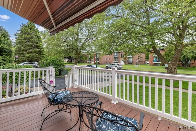 195 Robert Dr, North Tonawanda, NY 14120 - deck featuring a yard