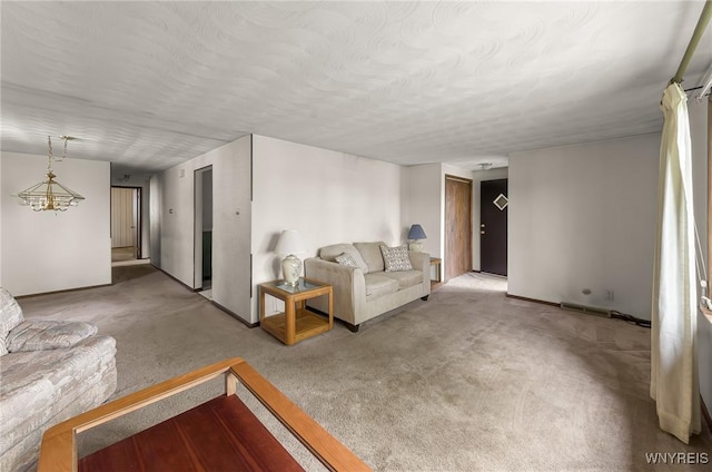 2923 N Ave, Niagara Falls, NY 14305 - carpeted living room with baseboards