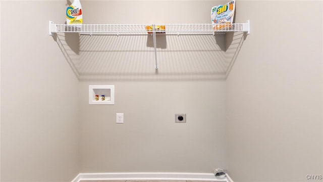 213 Lexi Ln, Van Buren, NY 13027 - washroom with hookup for an electric dryer, washer hookup, and baseboards