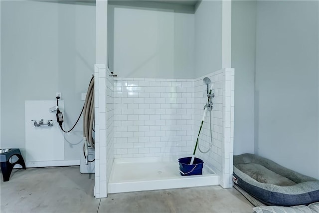 101 Coventry Rdg, Pittsford, NY 14534 - full bathroom with a stall shower and unfinished concrete floors