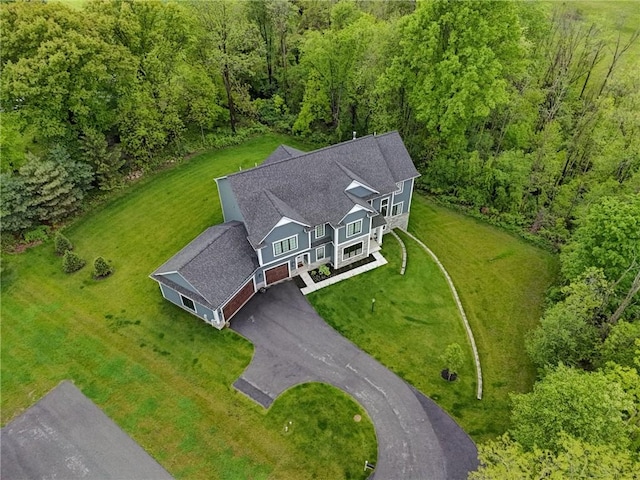 101 Coventry Rdg, Pittsford, NY 14534 - view from above of property with a heavily wooded area